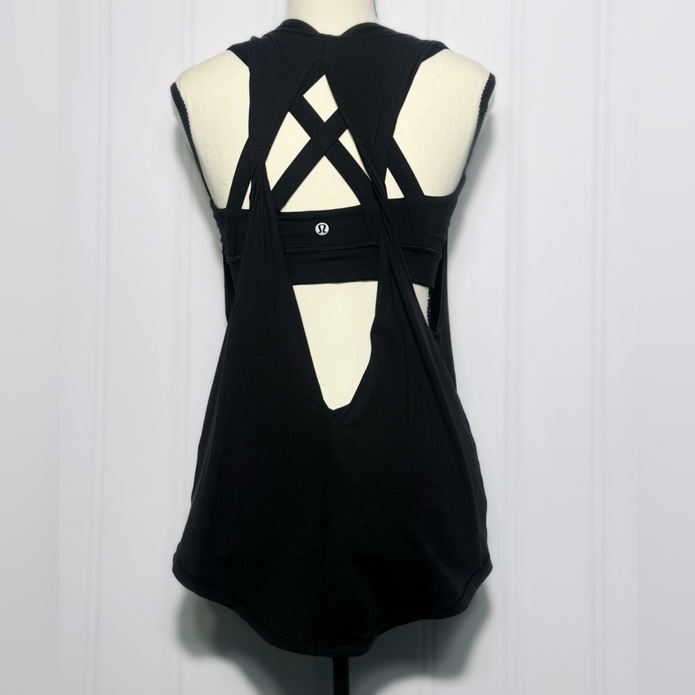 LULULEMON 🍋 EUC Ready & Go Tank Top Black Size 6 - Picture 4 of 7
